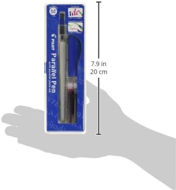 PILOT Parallel Calligraphy Pen Set, 1.5 mm, 2.4 mm, 3.8 mm and 6 mm with Bonus Ink Cartridge (P9005SET)