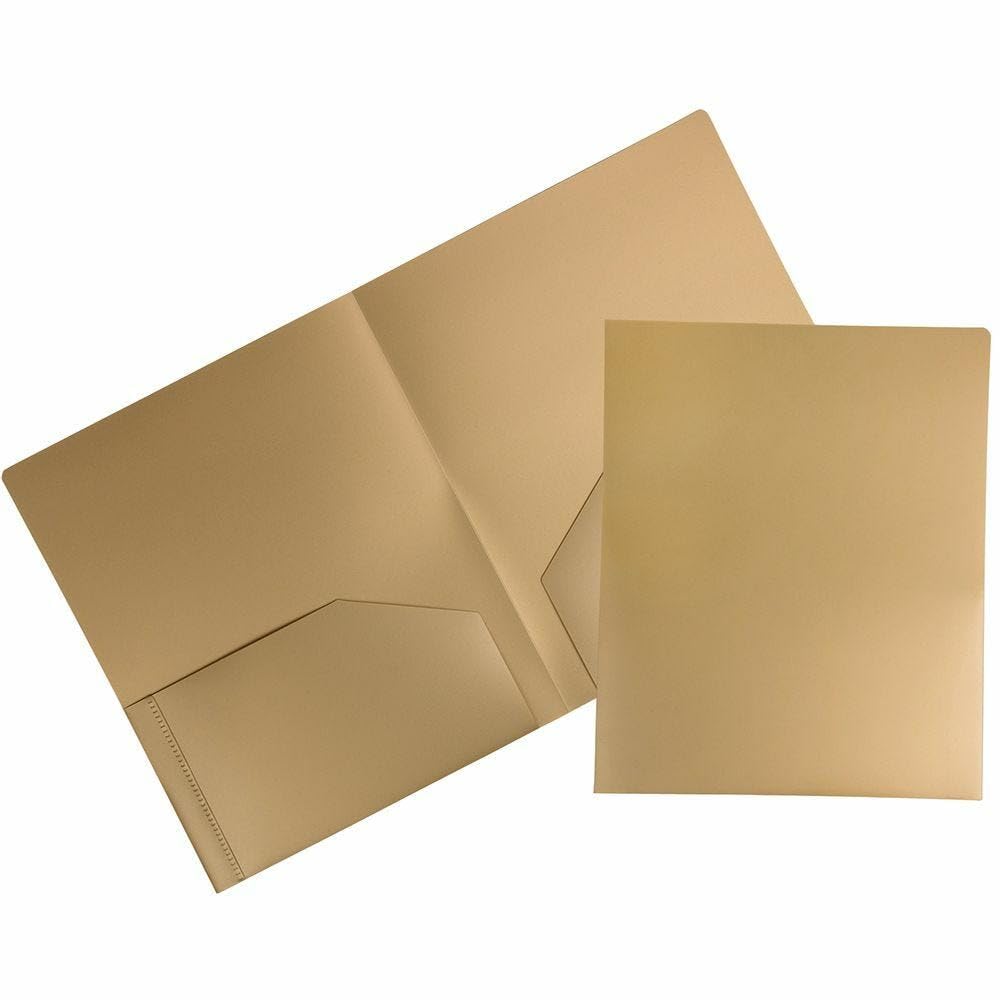JAM PAPER Heavy Duty Plastic 2 Pocket Extra Tough School Folders - Assorted Primary Colors - 6/Pack