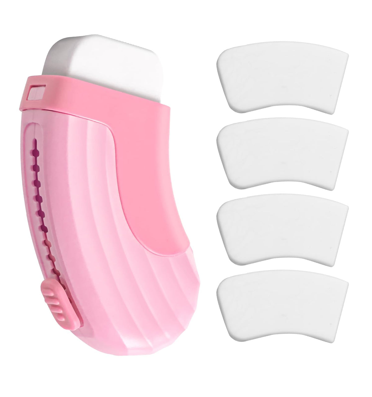 4+1 Pack Rubber Erasers Sliding Retractable Eraser - Pink