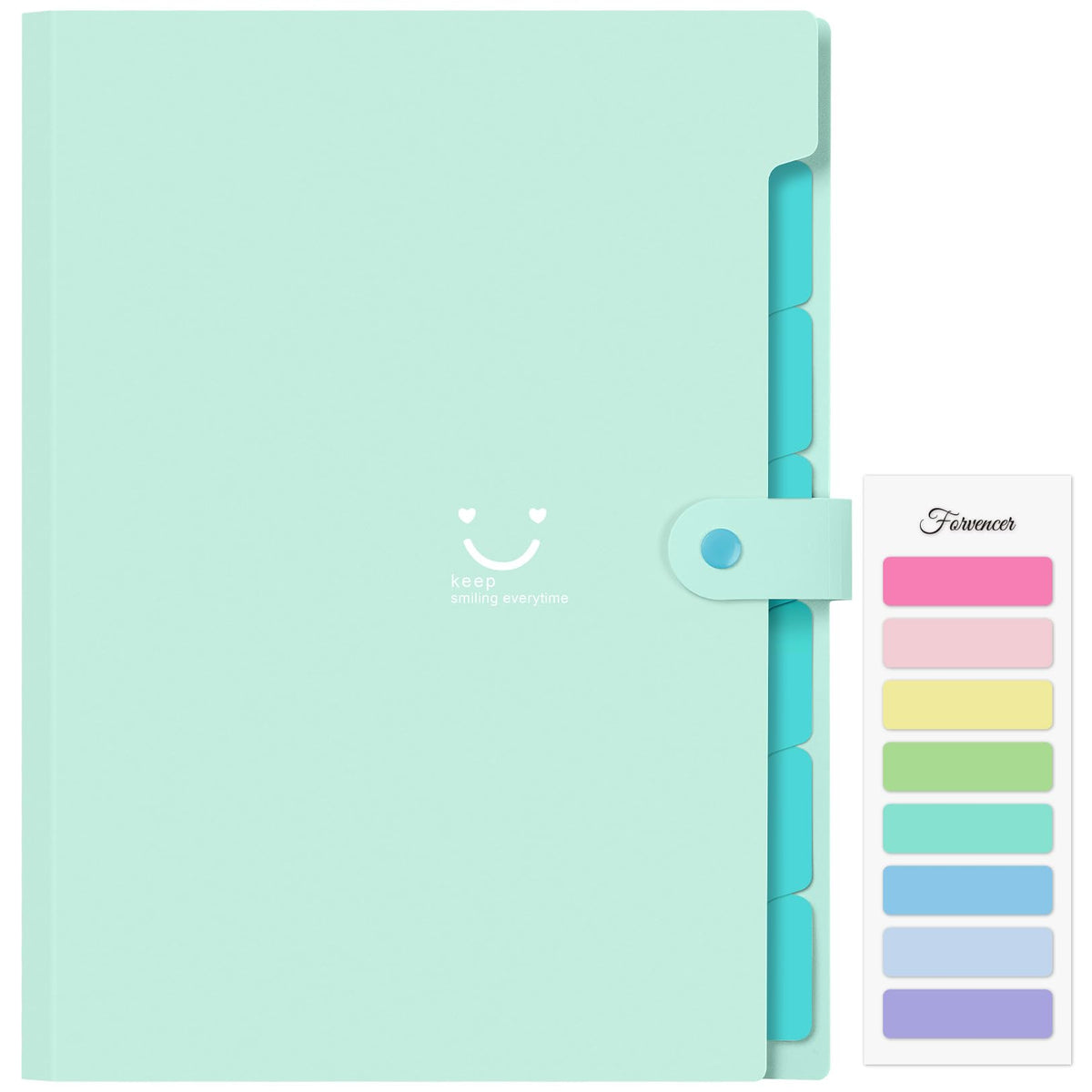 Forvencer Accordion File Organizer, 5 Pocket Expanding File Folder, Letter