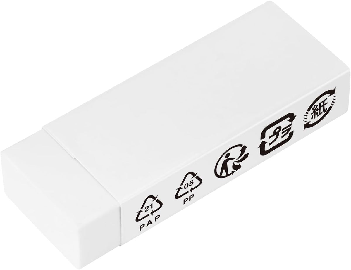 Amazon Basics Block White Eraser, 10 Count (Pack of 1)