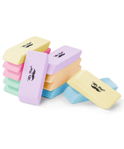 Mr. Pen- White Pencil Erasers Bulk, 72 Pack