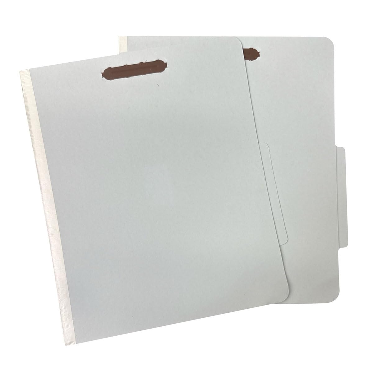 Amazon Basics Classification Folder with Prongs, 100% Recycled, 2 Dividers, 2" Embedded Fasteners, Letter Size, for Documents Organization, Light Blue, 10 Count