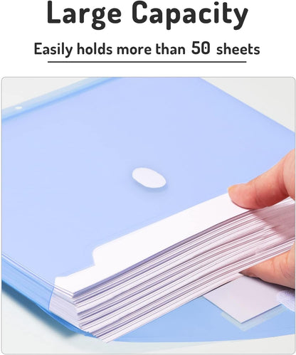 Forvencer Binder Pocket, 10 Pack Super Heavyweight Plastic Binder Folders
