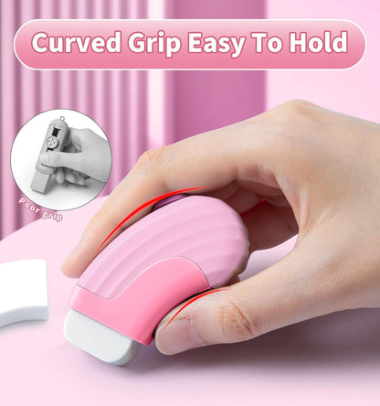 4+1 Pack Rubber Erasers Sliding Retractable Eraser - Pink