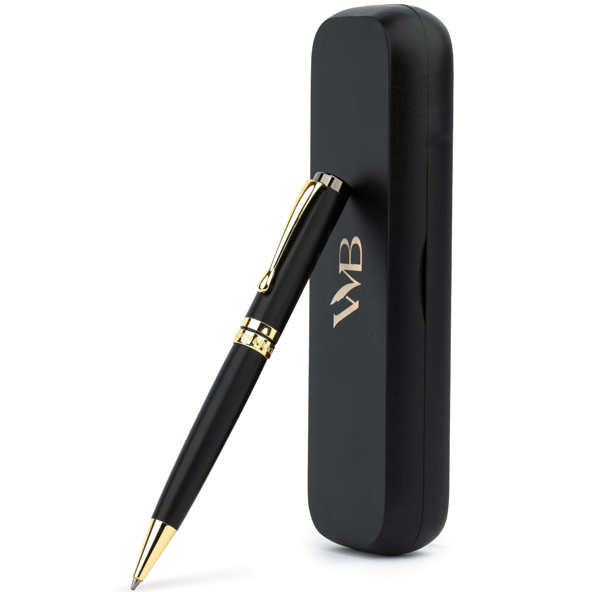 Wordsworth & Black Luxury Refillable Bamboo Wood Ballpoint Pen for Writing
