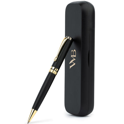 Wordsworth & Black Luxury Refillable Bamboo Wood Ballpoint Pen for Writing