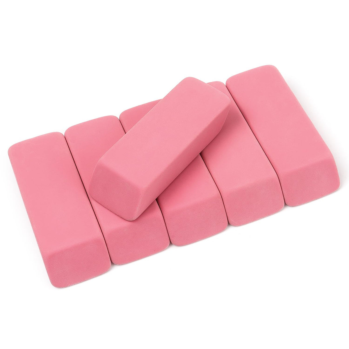 Tamaki Large Erasers, Pink, Pack of 6