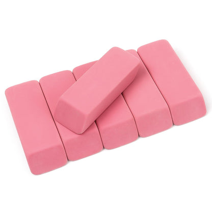 Tamaki Large Erasers, Pink, Pack of 6