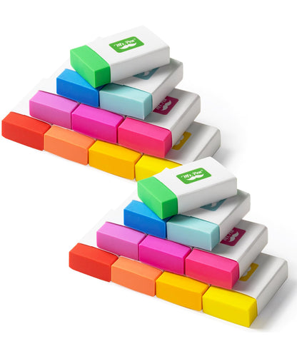 Mr. Pen- White Pencil Eraser, 8 Pack | Large Latex Free Block Erasers for School, Office, Art Sketching, Homework, Exams, Clean Smudge-Free Correction