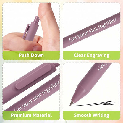10Pcs Funny Pens Set, Novelty Office Supplies for for Adults
