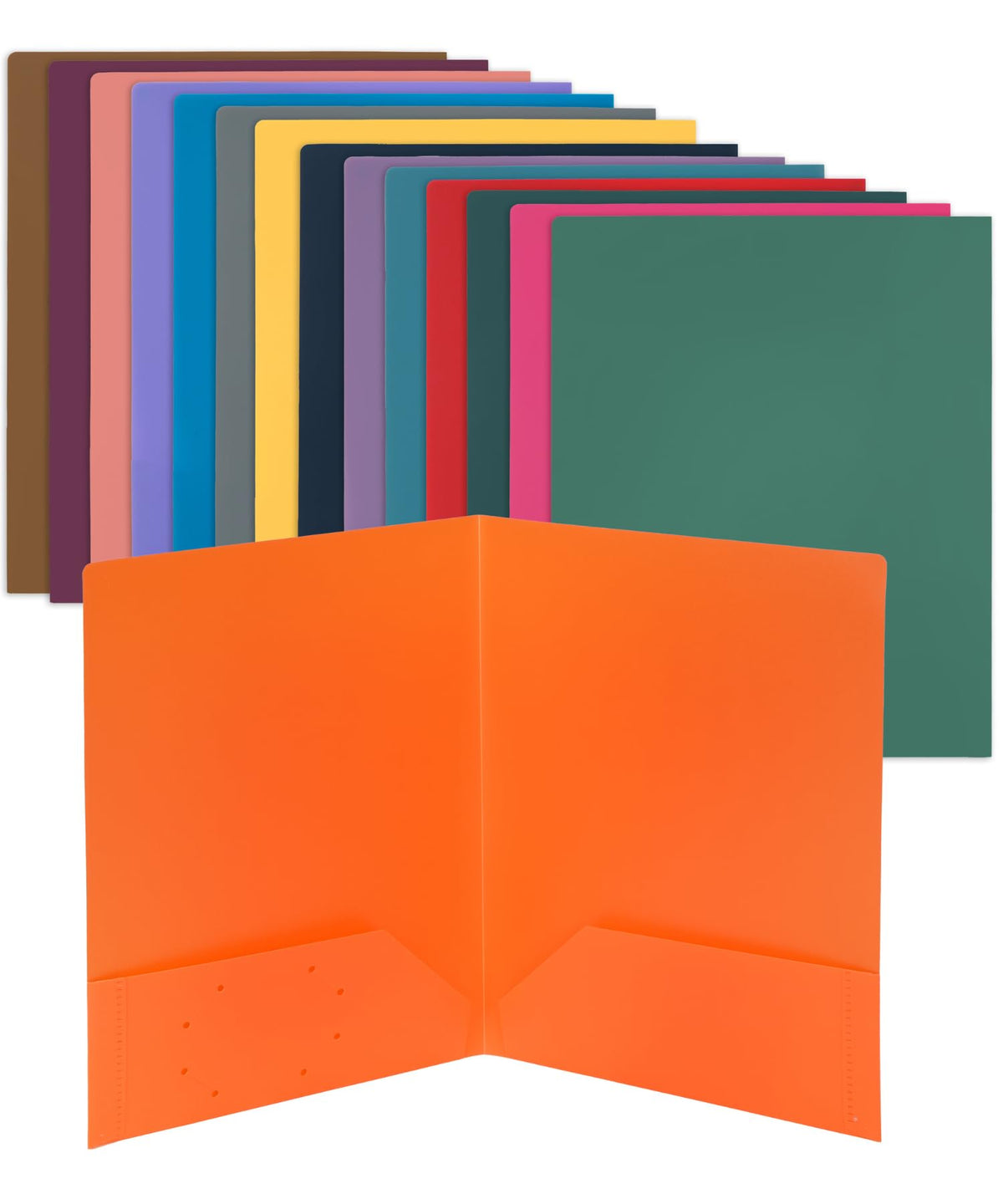Mr. Pen- Plastic Folders with Pockets, 5 pcs | Aesthetic File Folder with Business Card Slot, 2-Pocket Folder, Back to School, Office, Filing Supplies