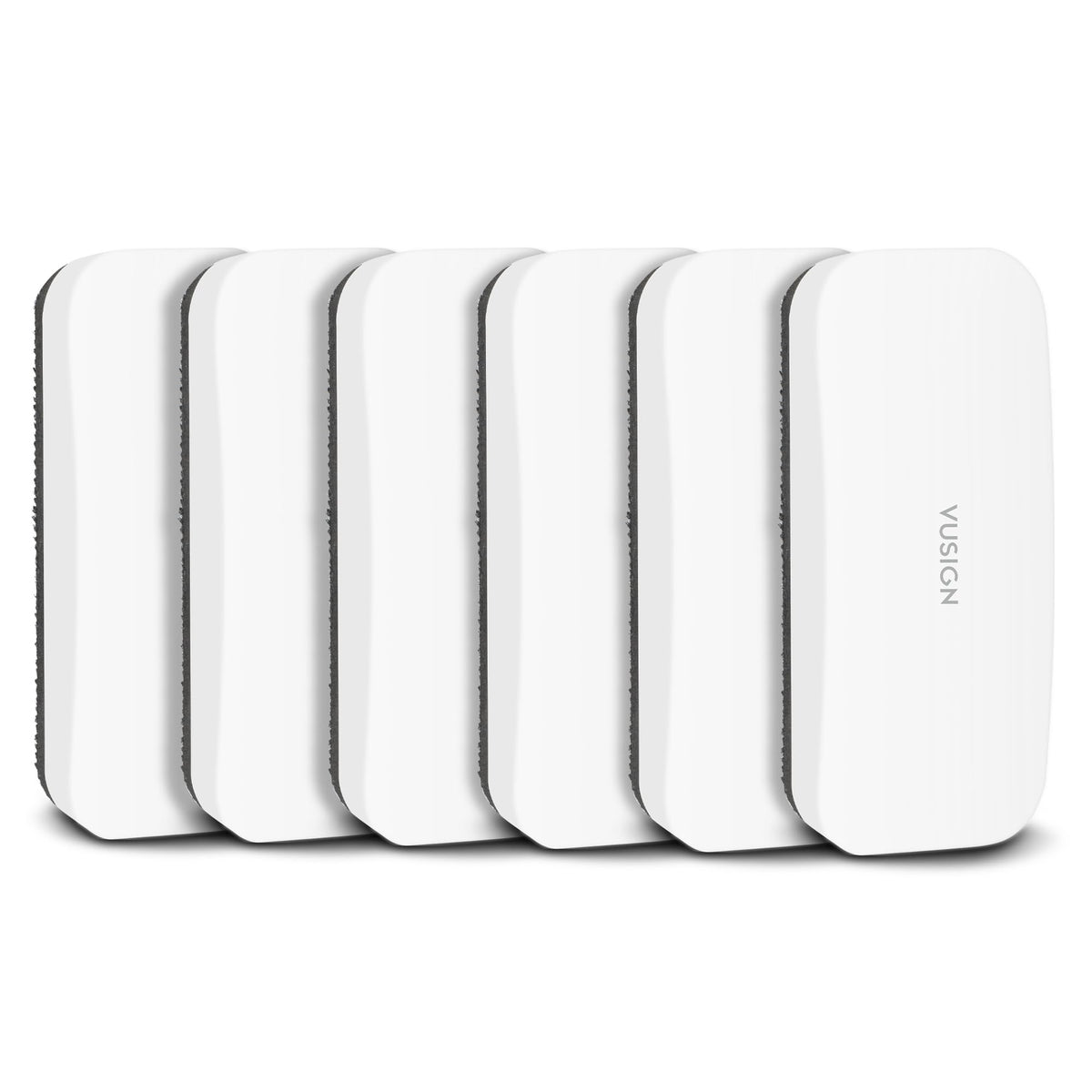 VUSIGN Dry Erase Eraser, Magnetic White Board Eraser- 6 Pack, White