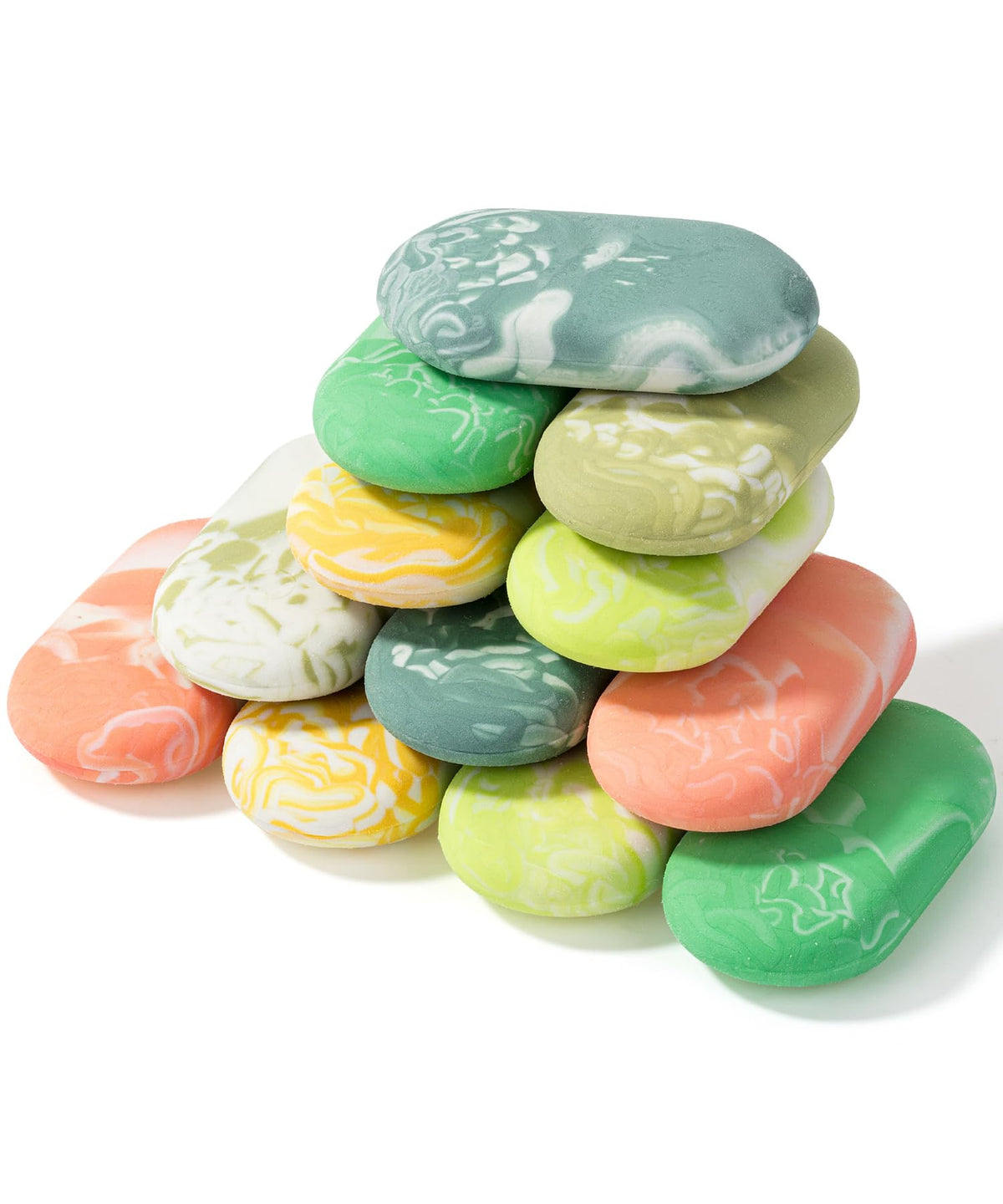 Mr. Pen- Marble Pencil Erasers, 12 Pack, 1" x 2"