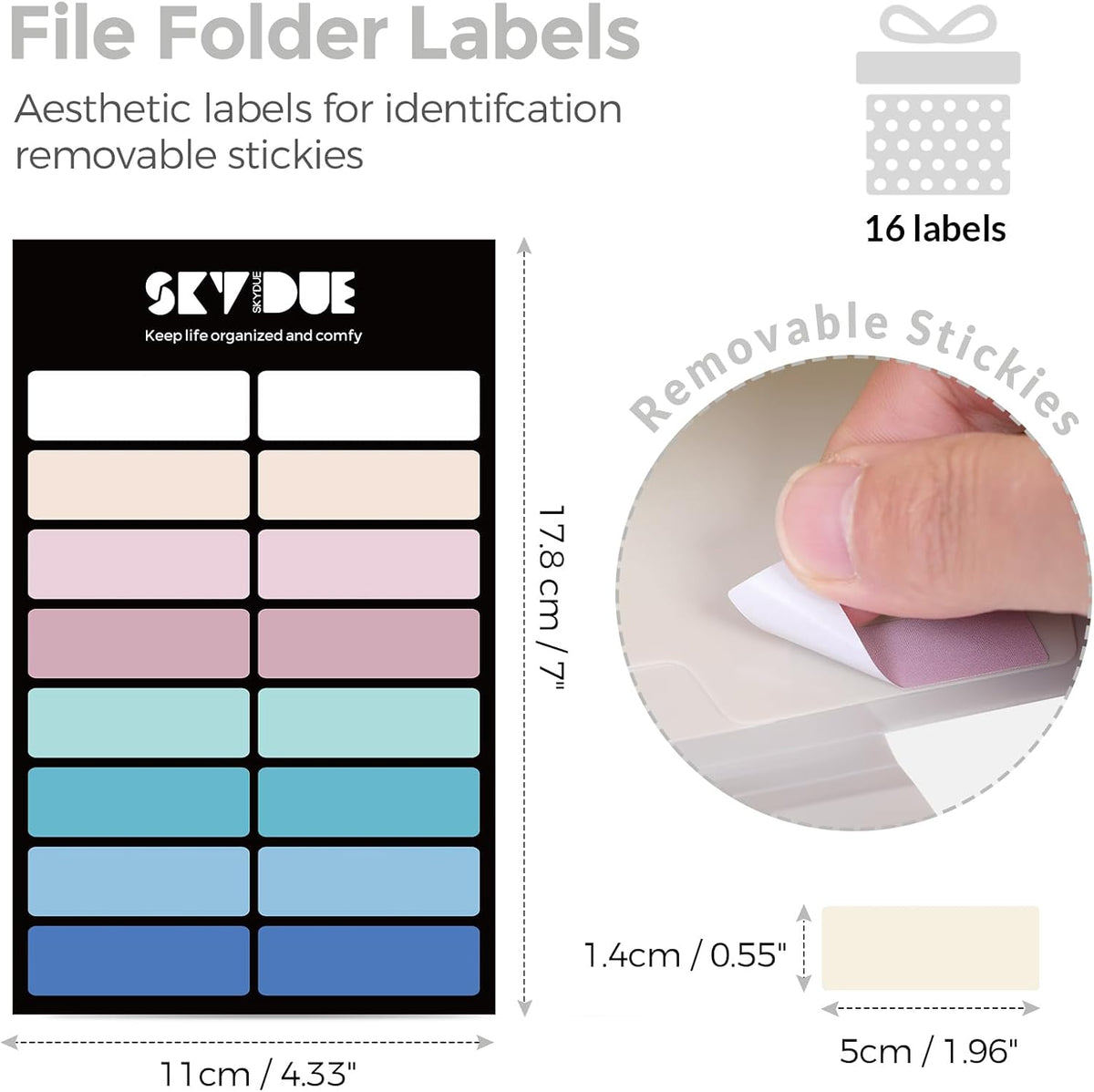 SKYDUE 7-Pocket Expanding File Folder, Accordion Document Organizer