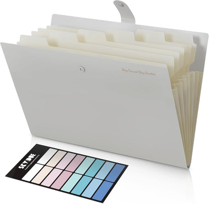 SKYDUE 7-Pocket Expanding File Folder, Accordion Document Organizer