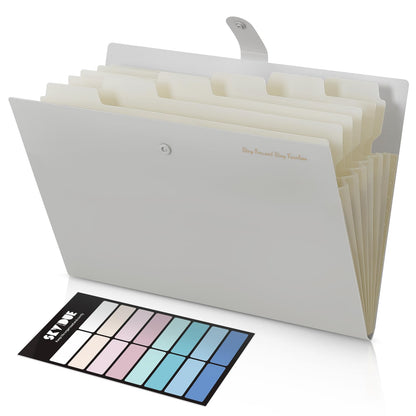 SKYDUE 7-Pocket Expanding File Folder, Accordion Document Organizer