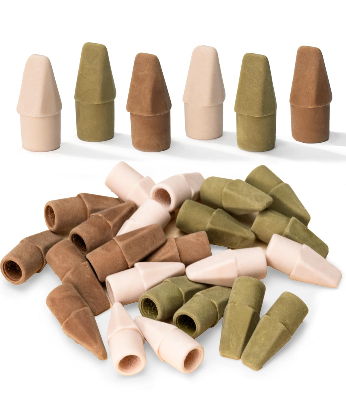 Mr. Pen- Pencil Erasers Toppers, 30 Pack, Colorful