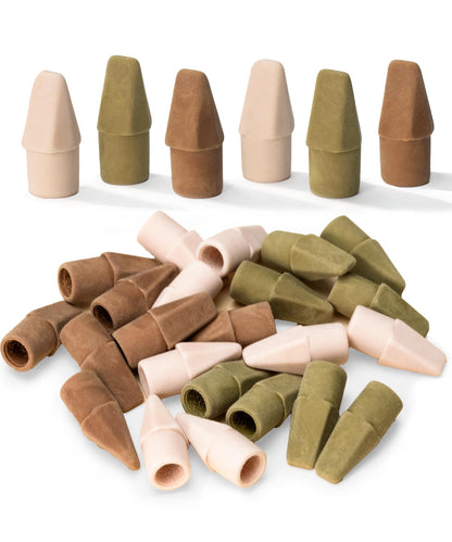 Mr. Pen- Pencil Erasers Toppers, 30 Pack, Colorful