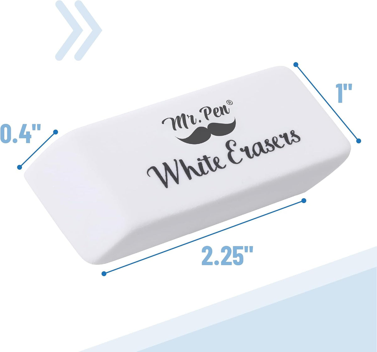 Mr. Pen- White Pencil Erasers Bulk, 72 Pack