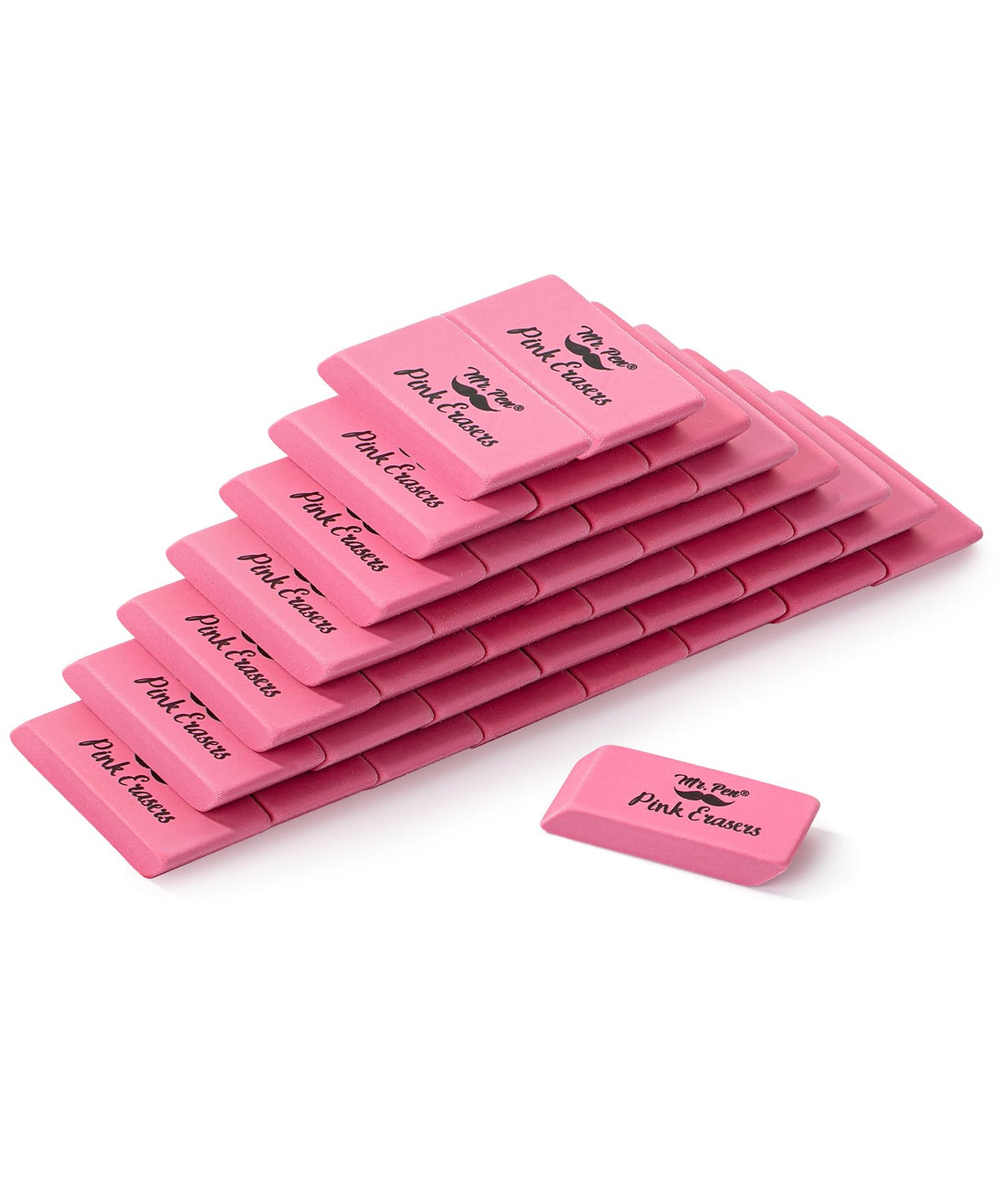 Mr. Pen- White Pencil Erasers Bulk, 72 Pack