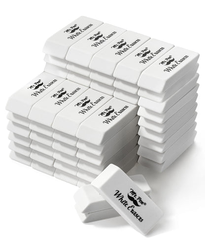 Mr. Pen- White Pencil Erasers Bulk, 72 Pack