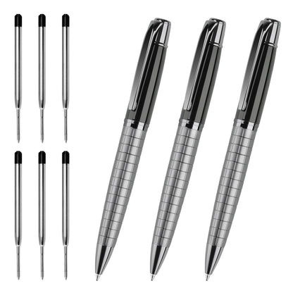 Cambond Ballpoint Pens Black Ink - 1.0 mm Metal Twist Gold Pens Bulk