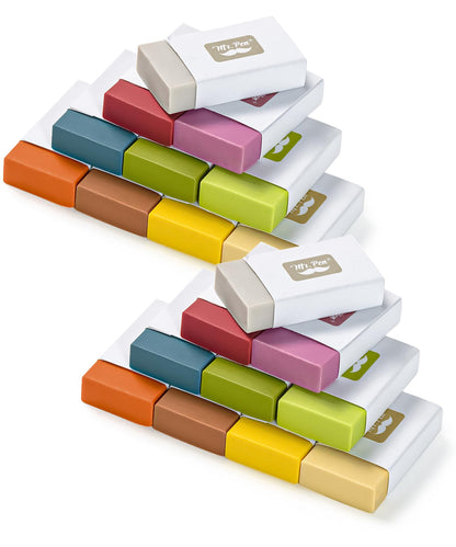 Mr. Pen- White Pencil Eraser, 8 Pack | Large Latex Free Block Erasers for School, Office, Art Sketching, Homework, Exams, Clean Smudge-Free Correction