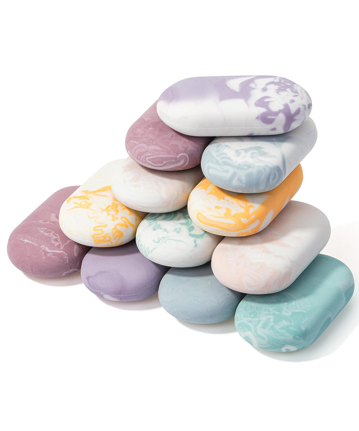 Mr. Pen- Marble Pencil Erasers, 12 Pack, 1" x 2"