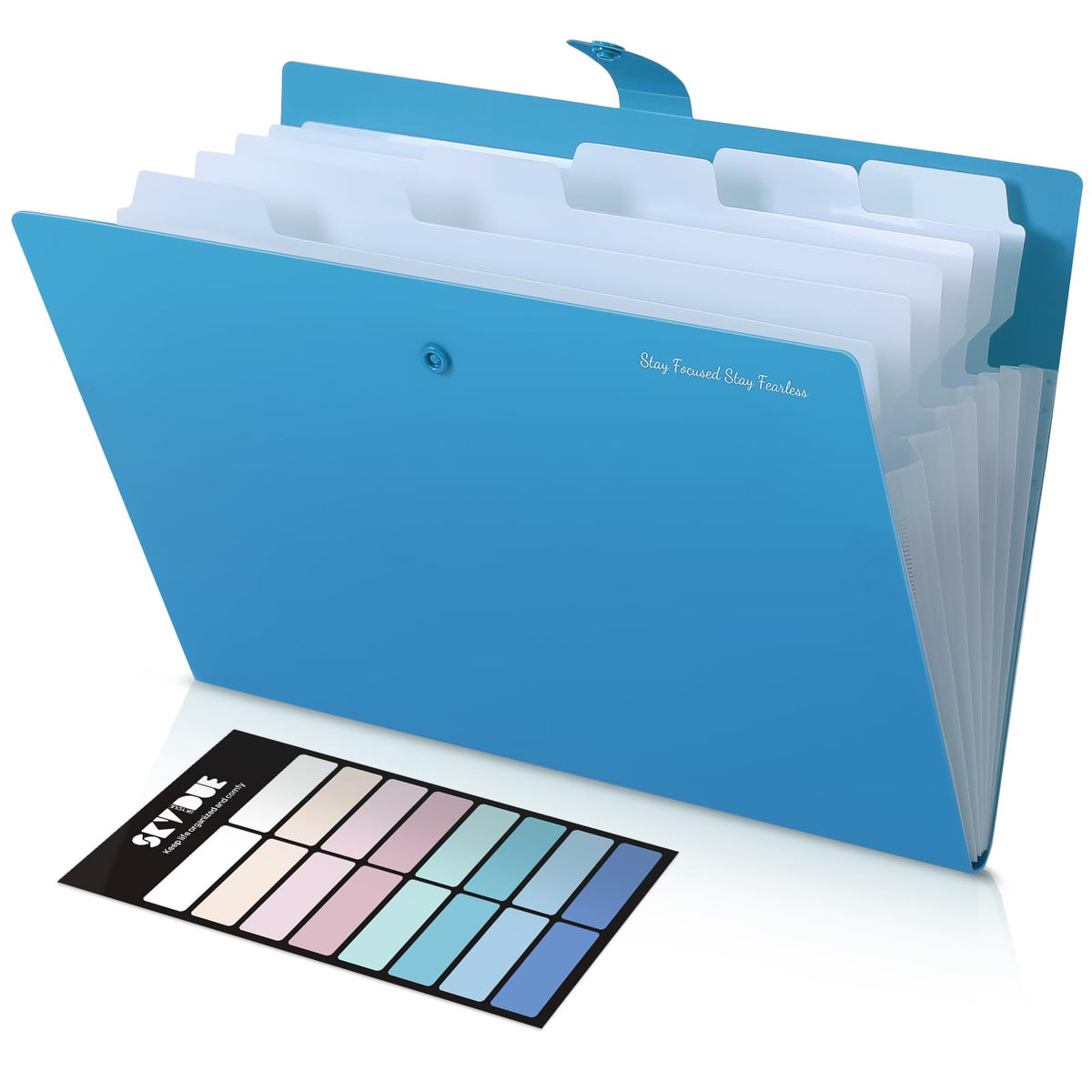 SKYDUE 7-Pocket Expanding File Folder, Accordion Document Organizer