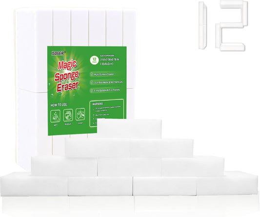 Magic Sponge Eraser, 12 Pack Melamine Sponge, GRS Certified