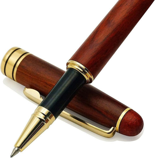 Wood Rollerball Pen Writing Set, Elegant Pen, Fancy Look -Rosewood