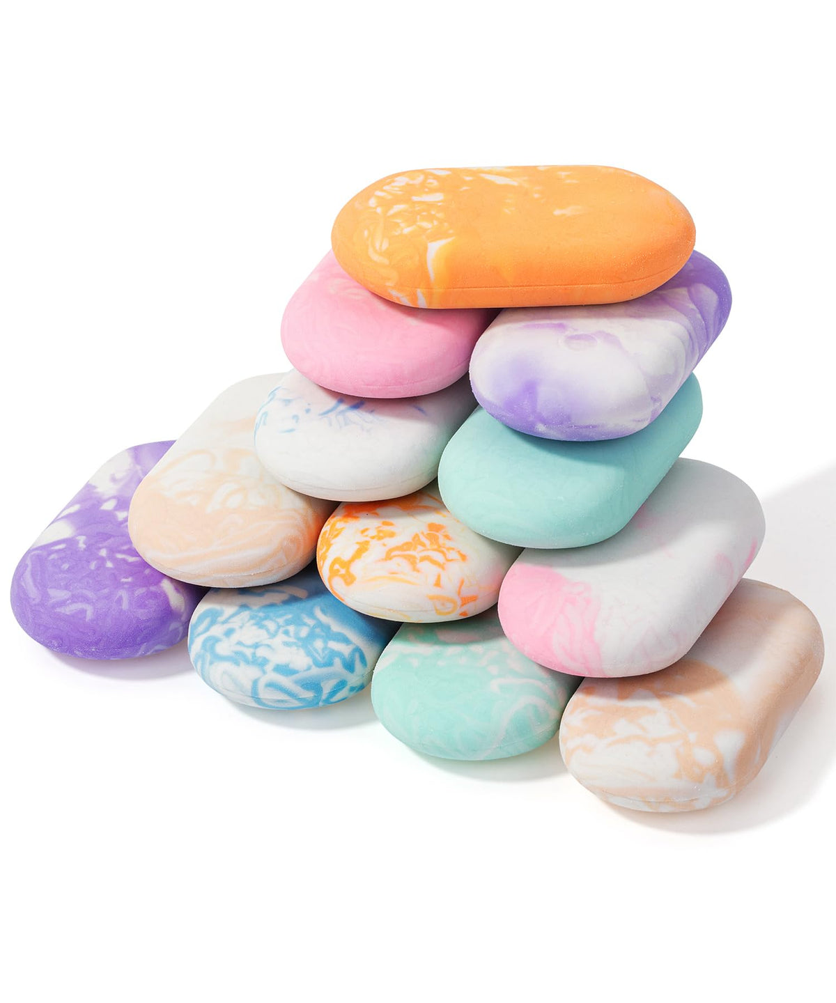 Mr. Pen- Marble Pencil Erasers, 12 Pack, 1" x 2"