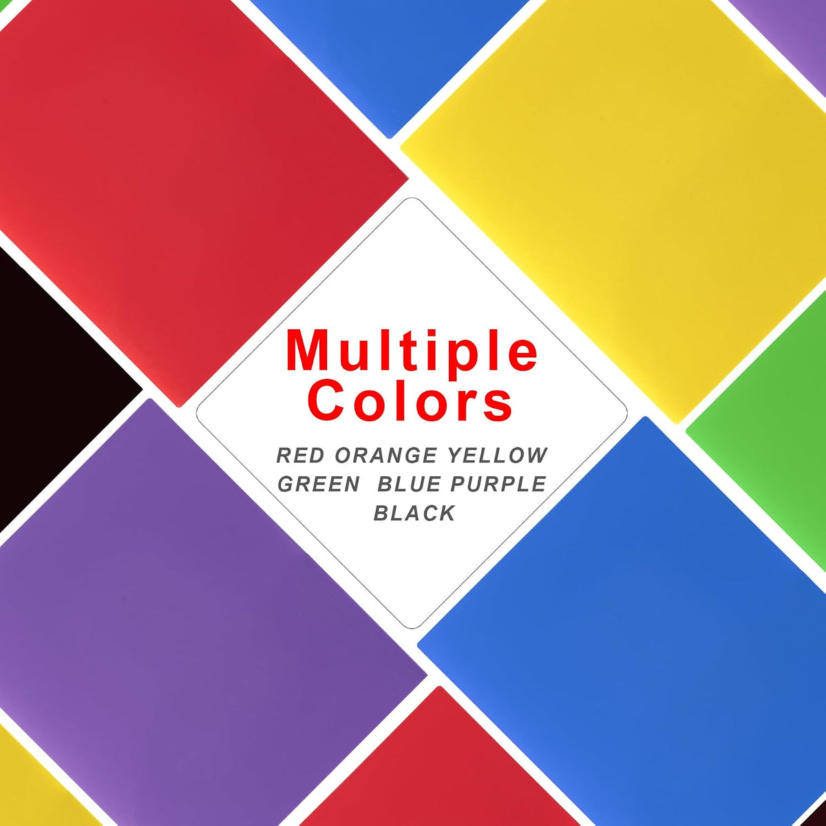 Aegero Plastic Folders with Pockets (7 Pack, Assorted Colors)