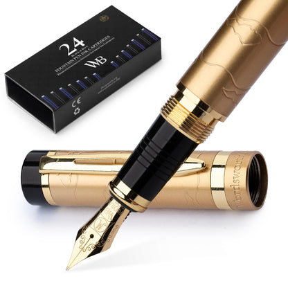 Wordsworth & Black Primori Fountain Pen Set for Writing, Fine Nib