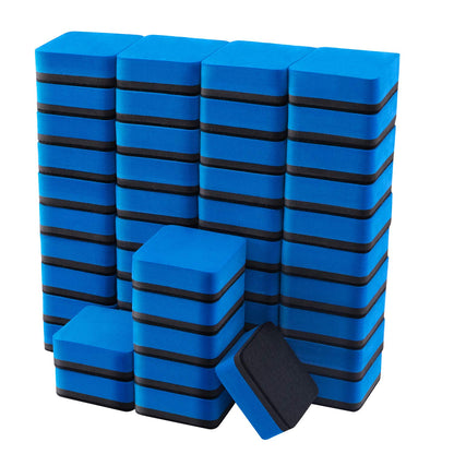 Favourde 48 Pack Magnetic Whiteboard Dry Erase Erasers for Classroom School