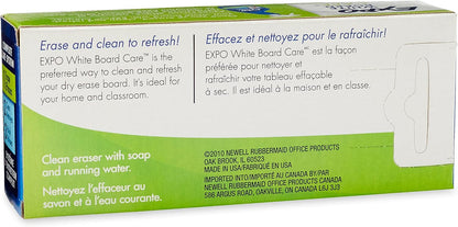 EXPO Dry Erase Soft Pile Block Whiteboard Eraser, 5-1/8 in. x 1-1/2 in. - Whiteboard, Calendar, Organization, Essential Supplies for Office, School, Classroom, Teachers 1 Count(Pack of 2)