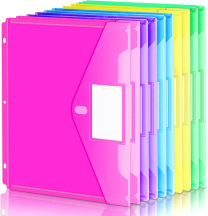 Forvencer Binder Pocket, 10 Pack Super Heavyweight Plastic Binder Folders