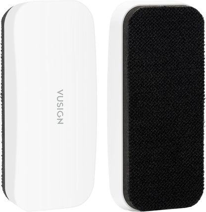 VUSIGN Magnetic Dry Erase White Board Eraser- 2 Pack, White