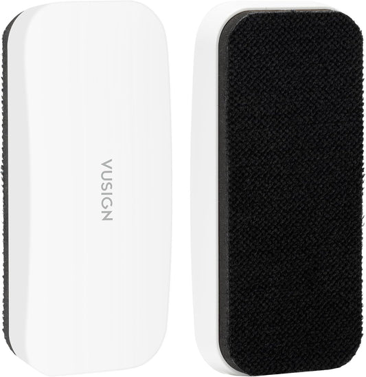 VUSIGN Magnetic Dry Erase White Board Eraser- 2 Pack, White