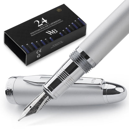 Wordsworth & Black Majesti Luxury Fountain Pen Set for Writing, Medium Nib
