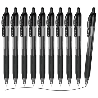 EYEYE G-103 Gel Pen 0.7mm, 5 Black 5 Blue, Medium Point Pens
