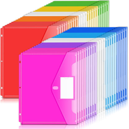 Forvencer Binder Pocket, 10 Pack Super Heavyweight Plastic Binder Folders