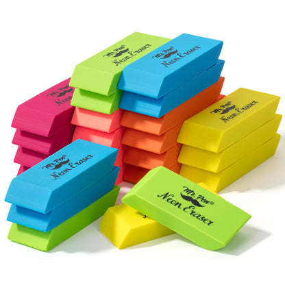 Mr. Pen- White Pencil Erasers Bulk, 72 Pack
