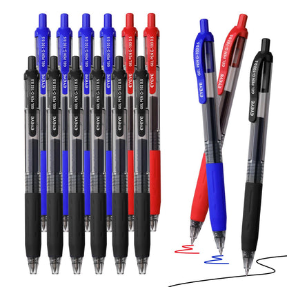 EYEYE G-103 Gel Pen 0.7mm, 5 Black 5 Blue, Medium Point Pens