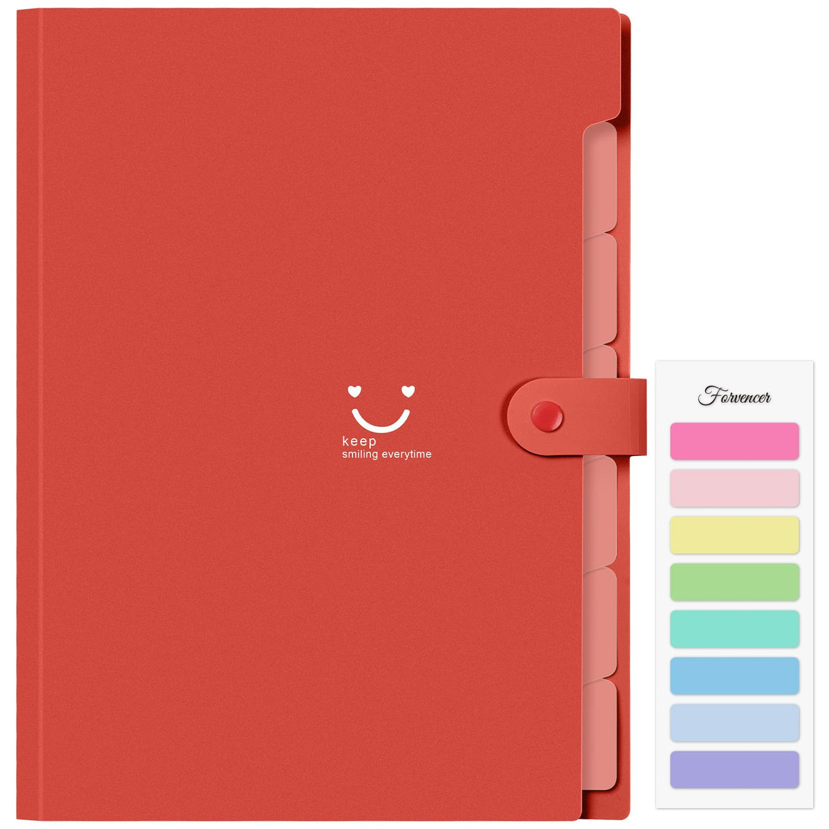 Forvencer Accordion File Organizer, 5 Pocket Expanding File Folder, Letter