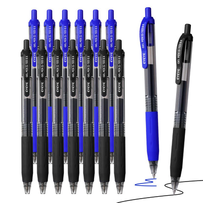 EYEYE G-103 Gel Pen 0.7mm, 5 Black 5 Blue, Medium Point Pens