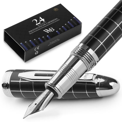 Wordsworth & Black Majesti Luxury Fountain Pen Set for Writing, Medium Nib