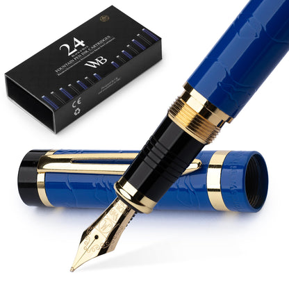 Wordsworth & Black Primori Fountain Pen Set for Writing, Fine Nib