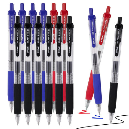 EYEYE G-103 Gel Pen 0.7mm, 5 Black 5 Blue, Medium Point Pens